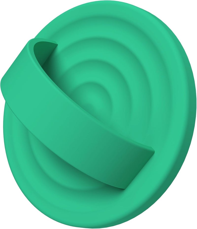 COFFKER Magnetic Phone Grip Ring Holder, Liquid Silicone Magnet Cell Phone Grip Finger Loop, Compatible with Magsafe, Back of Phone for iPhone 17/16/15/14/13/12 Series, Emerald Green - Image 1